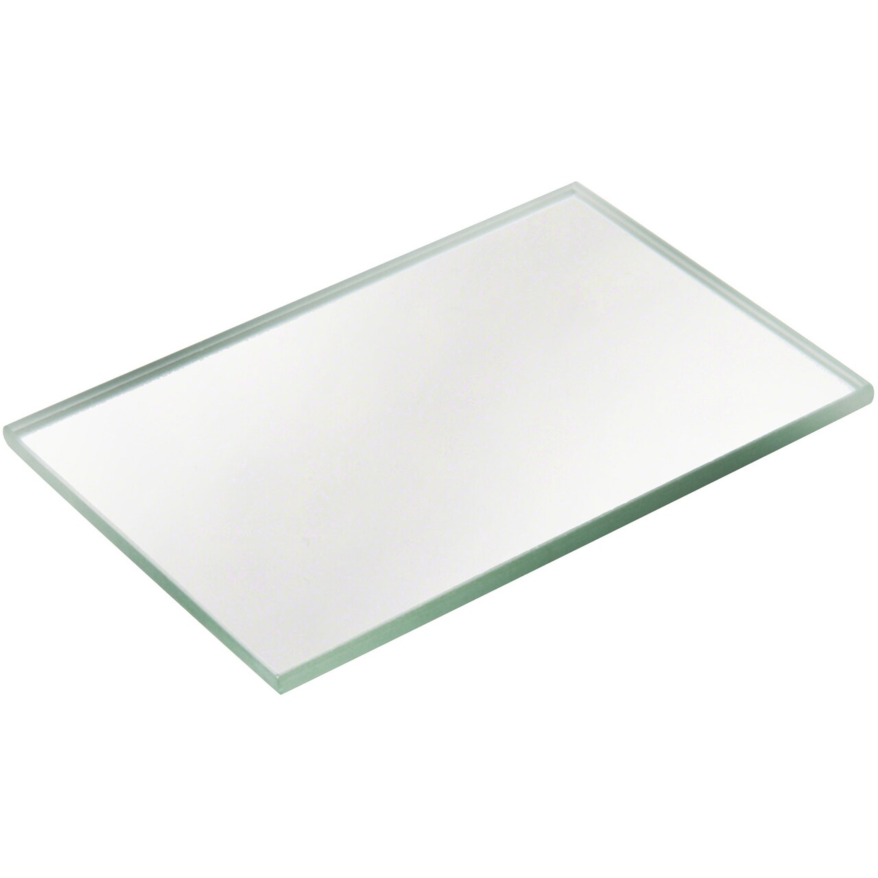 Plymor 2" x 3" Rectangle, 3mm Thick Non-Beveled Glass Mirror